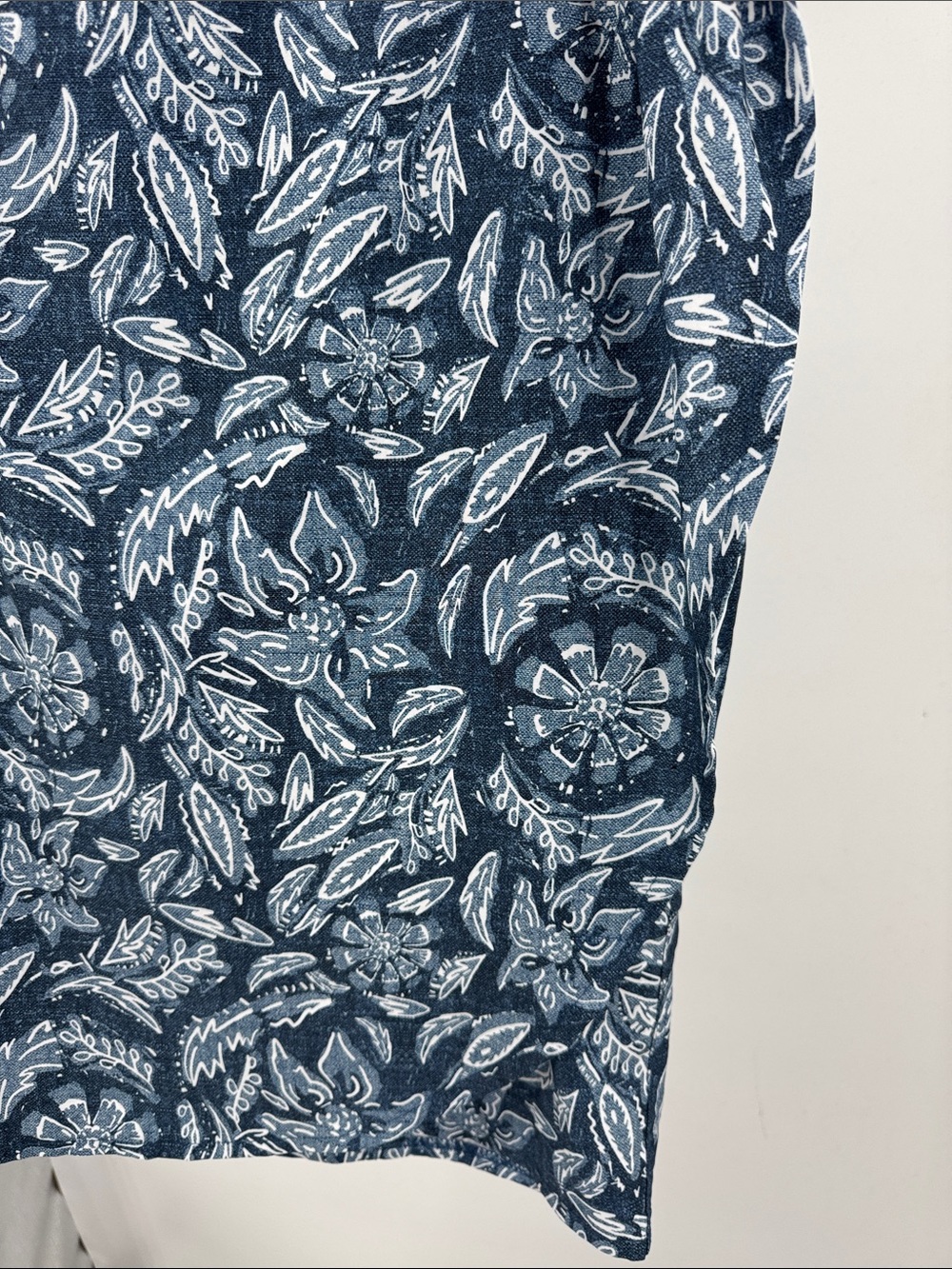 RipSkirt Hawaii Blue Floral Print wrap skirt pockets XXL long length adjustable - Picture 6 of 10